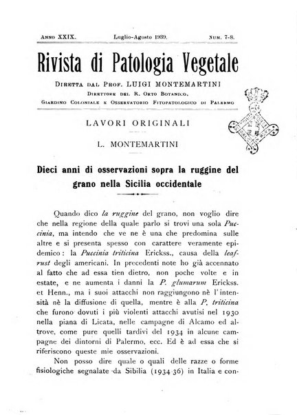 Rivista di patologia vegetale