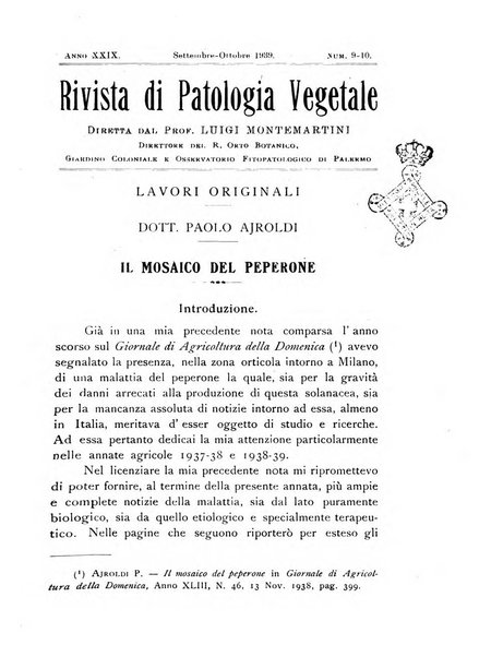 Rivista di patologia vegetale