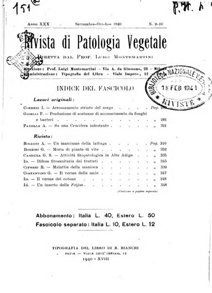 Rivista di patologia vegetale