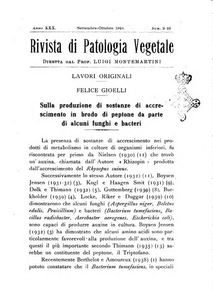 Rivista di patologia vegetale