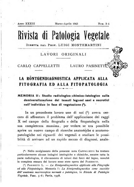 Rivista di patologia vegetale