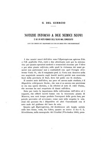 Redia giornale di entomologia pubblicato dalla R. Stazione di entomologia agraria