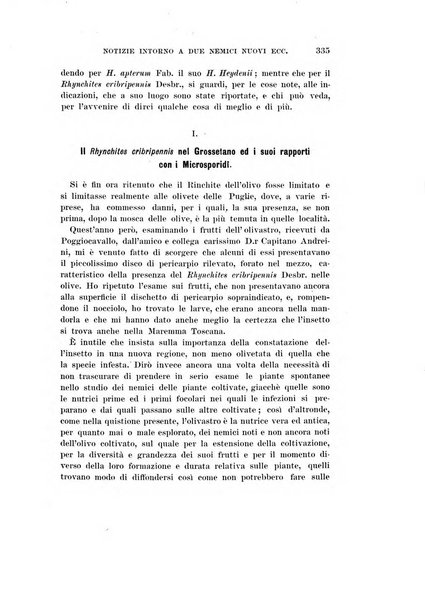 Redia giornale di entomologia pubblicato dalla R. Stazione di entomologia agraria