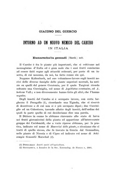 Redia giornale di entomologia pubblicato dalla R. Stazione di entomologia agraria