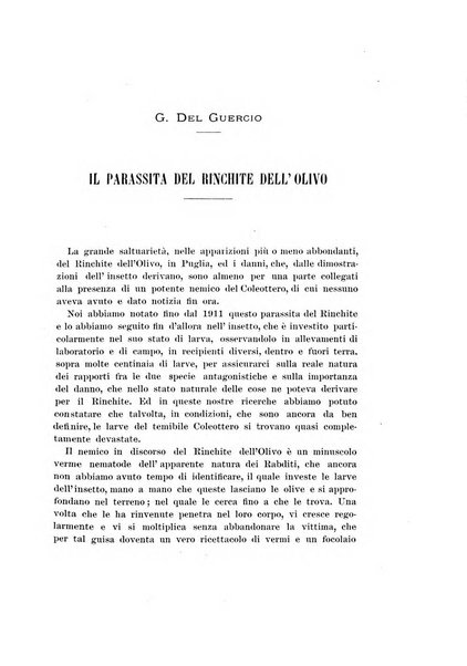 Redia giornale di entomologia pubblicato dalla R. Stazione di entomologia agraria