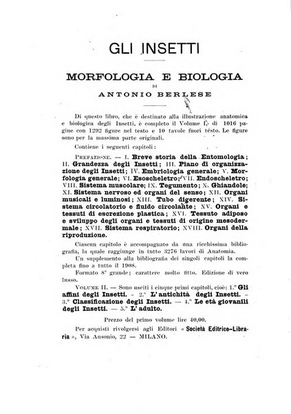 Redia giornale di entomologia pubblicato dalla R. Stazione di entomologia agraria