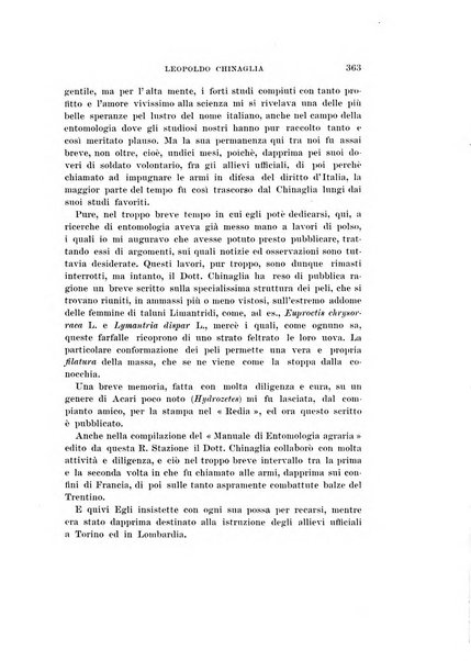 Redia giornale di entomologia pubblicato dalla R. Stazione di entomologia agraria