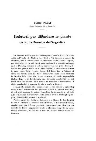 Redia giornale di entomologia pubblicato dalla R. Stazione di entomologia agraria