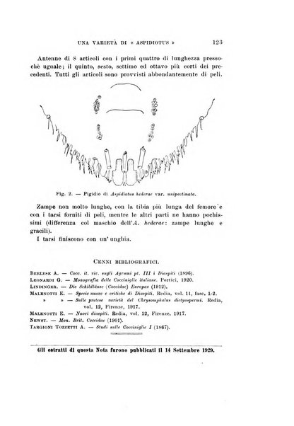 Redia giornale di entomologia pubblicato dalla R. Stazione di entomologia agraria