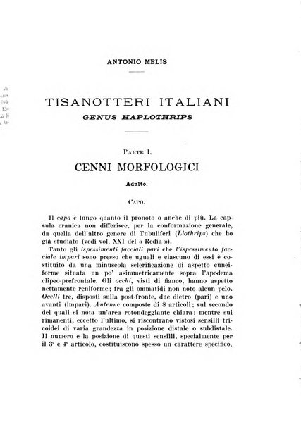 Redia giornale di entomologia pubblicato dalla R. Stazione di entomologia agraria