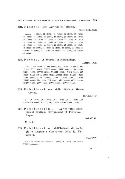 Redia giornale di entomologia pubblicato dalla R. Stazione di entomologia agraria