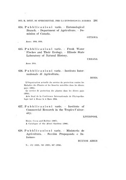 Redia giornale di entomologia pubblicato dalla R. Stazione di entomologia agraria