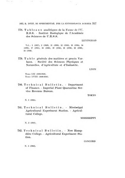 Redia giornale di entomologia pubblicato dalla R. Stazione di entomologia agraria