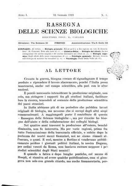 Rassegna delle scienze biologiche