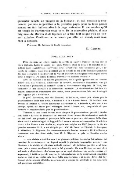 Rassegna delle scienze biologiche