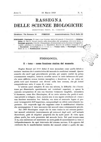 Rassegna delle scienze biologiche