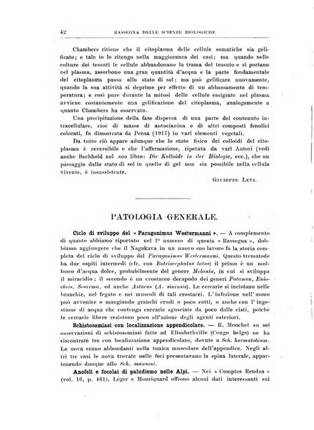 Rassegna delle scienze biologiche