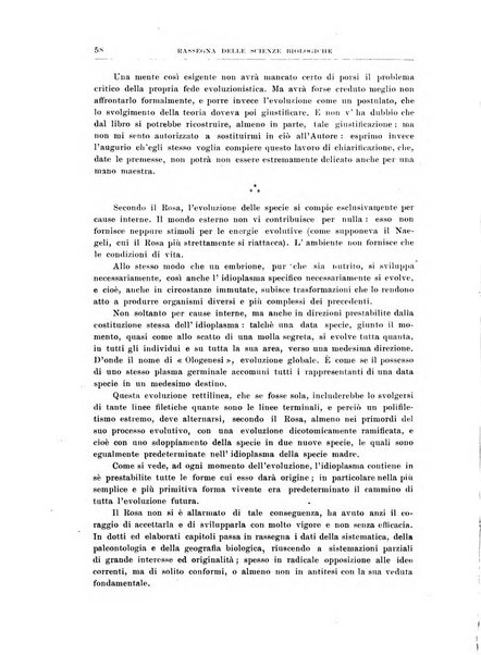 Rassegna delle scienze biologiche