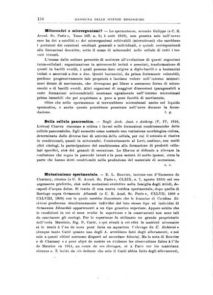 Rassegna delle scienze biologiche