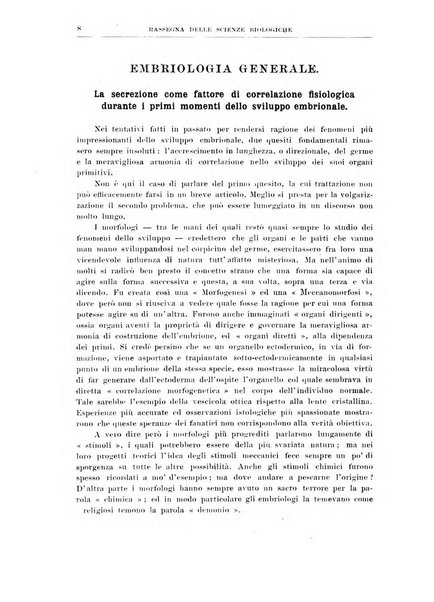 Rassegna delle scienze biologiche