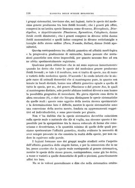 Rassegna delle scienze biologiche