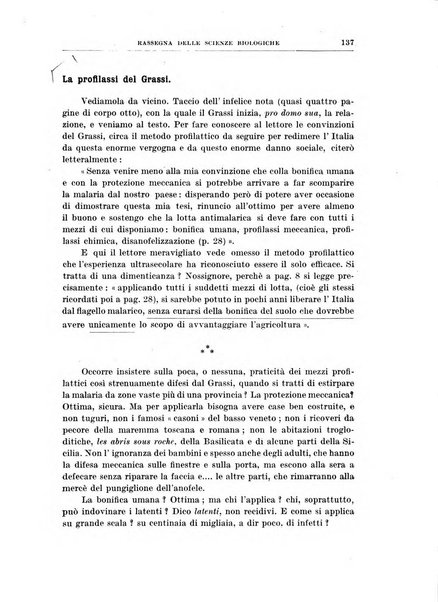 Rassegna delle scienze biologiche