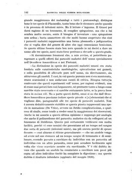 Rassegna delle scienze biologiche