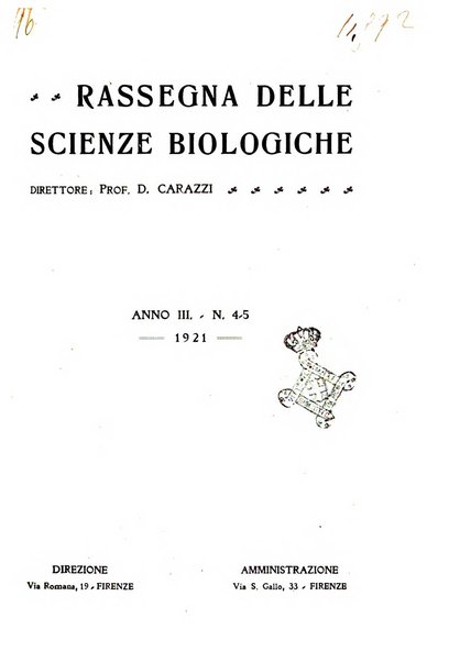 Rassegna delle scienze biologiche