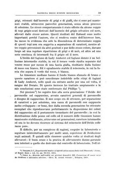 Rassegna delle scienze biologiche