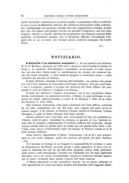 Rassegna delle scienze biologiche