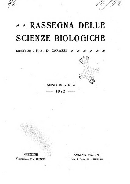 Rassegna delle scienze biologiche