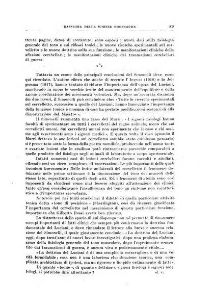 Rassegna delle scienze biologiche