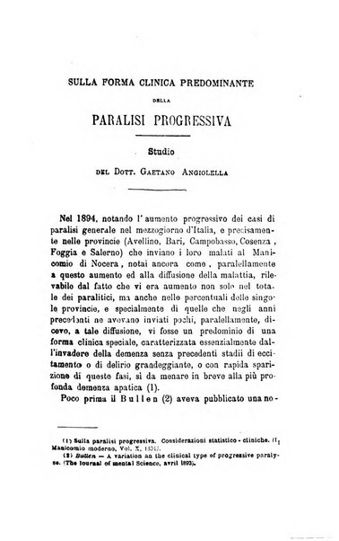 Il manicomio moderno giornale di psichiatria