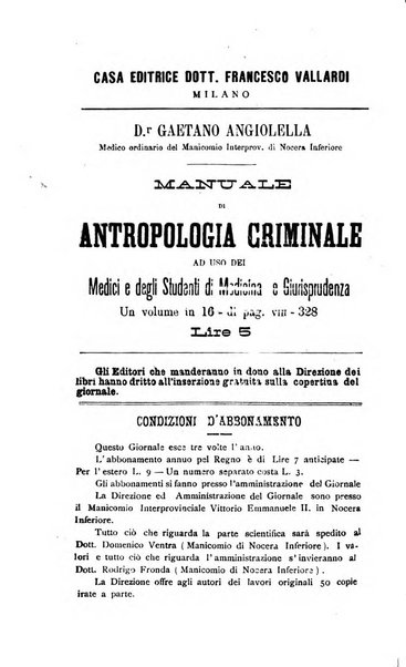 Il manicomio moderno giornale di psichiatria