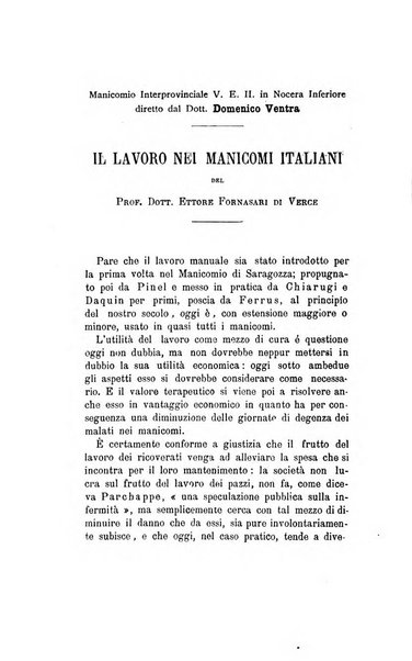 Il manicomio moderno giornale di psichiatria