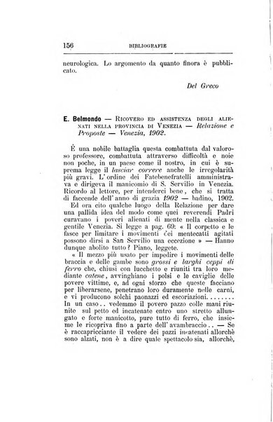 Il manicomio archivio di psichiatria e scienze affini