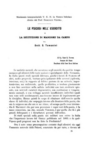 Il manicomio archivio di psichiatria e scienze affini