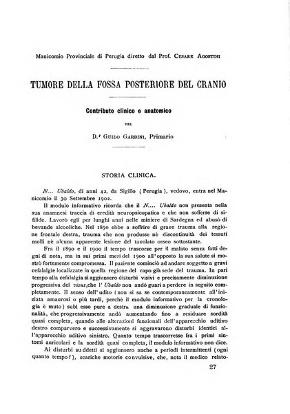 Il manicomio archivio di psichiatria e scienze affini