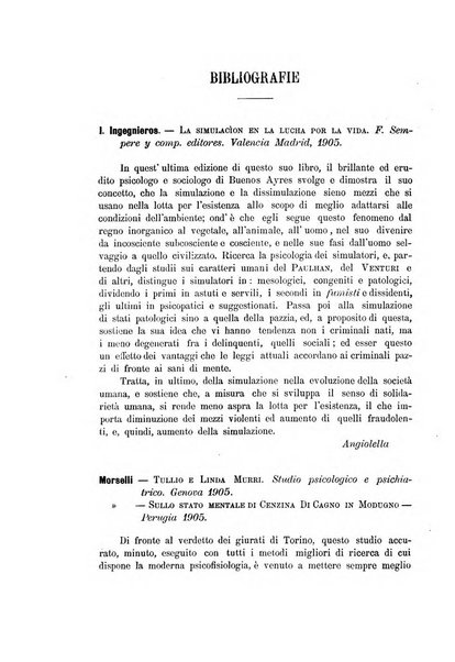 Il manicomio archivio di psichiatria e scienze affini