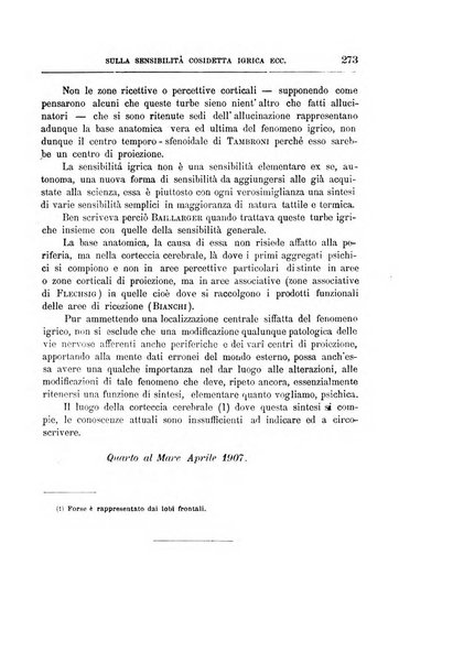 Il manicomio archivio di psichiatria e scienze affini