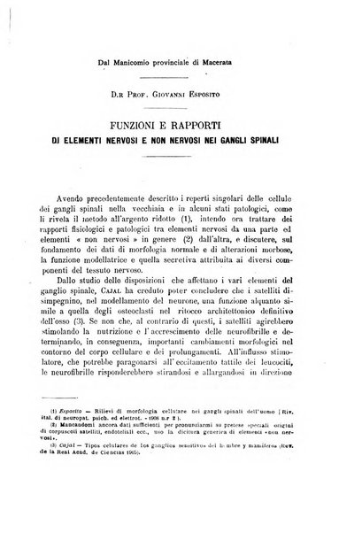 Il manicomio archivio di psichiatria e scienze affini