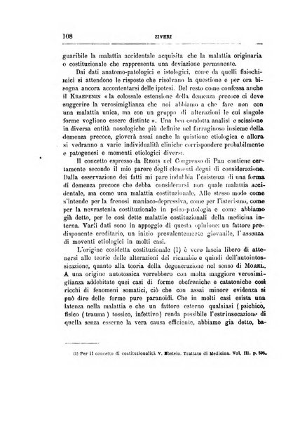 Il manicomio archivio di psichiatria e scienze affini