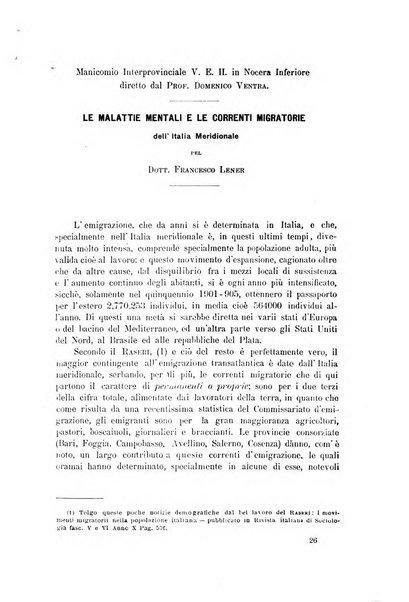 Il manicomio archivio di psichiatria e scienze affini