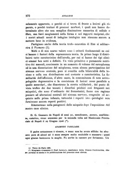 Il manicomio archivio di psichiatria e scienze affini