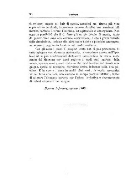 Il manicomio archivio di psichiatria e scienze affini