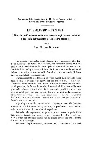 Il manicomio archivio di psichiatria e scienze affini