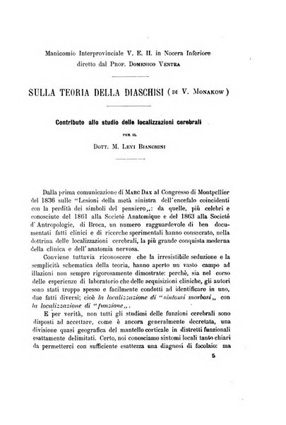 Il manicomio archivio di psichiatria e scienze affini