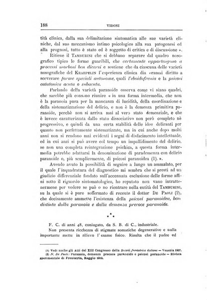 Il manicomio archivio di psichiatria e scienze affini