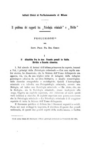 Il manicomio archivio di psichiatria e scienze affini