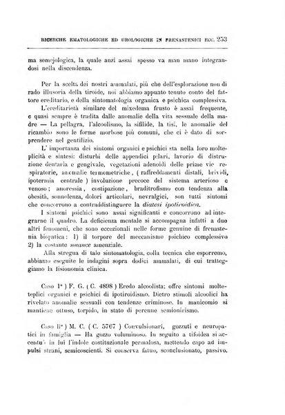 Il manicomio archivio di psichiatria e scienze affini